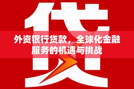 土默特左旗外资银行贷款，全球化金融服务的机遇与挑战