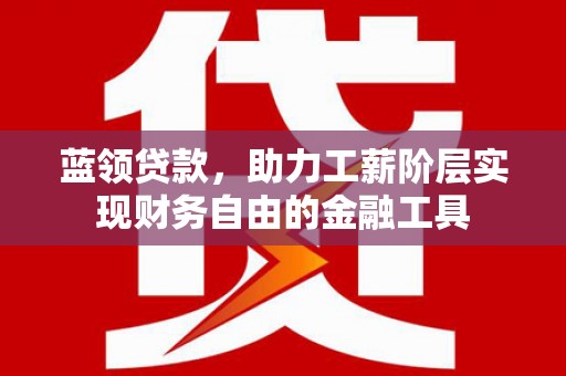 土默特左旗蓝领贷款，助力工薪阶层实现财务自由的金融工具
