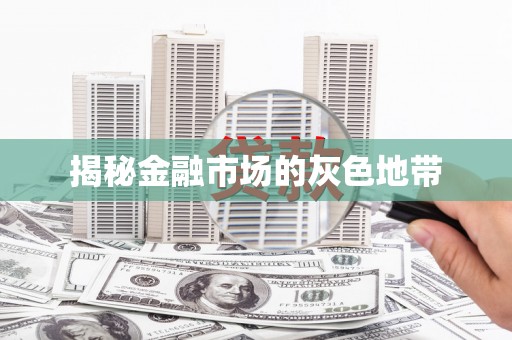 土默特左旗揭秘金融市场的灰色地带